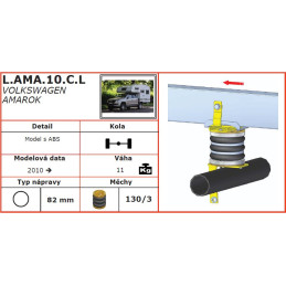 Volkswagen Amarok (2010 -) 4x4 přídavné vzduchové měchy Dunlop